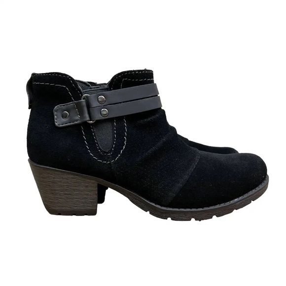 New! Earth Origins Oakland Odel Suede Zipper Ankle Boot black - Picture 6 of 13
